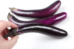 aubergine-schaelen